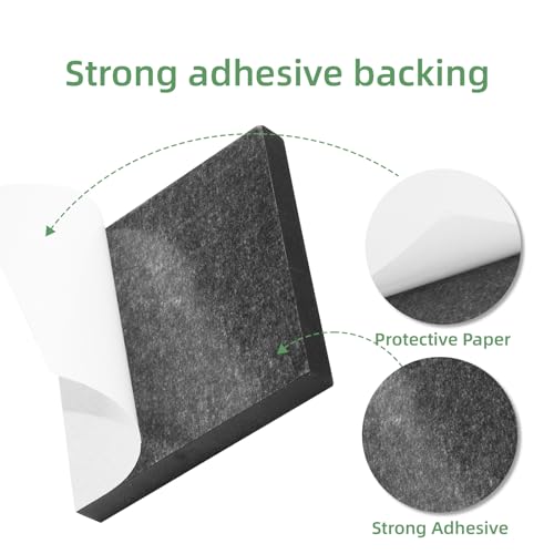 8Pcs Black EVA Foam Pad 4in x 4in x 1/2in High Density Closed Cell Foam Sheet, Soundproofing & Flame Heat Resistant & Without Leaving Residue for Appliances Crafts Outdoor Furniture DIY Electronics - size: 4in x 4in x 1/2in
