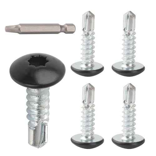 Enclosed Trailer Screws Self Tapping Black 100 Pack #10 x 3/4 Inch - color: Black, size: #10 x 3/4 Inch
