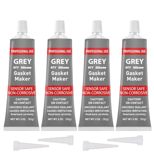 1DFAUL RTV Silicone Gasket Maker, High Temp Silicone Resist Oil, Gray, 340g - color: Gray, size: 340g
