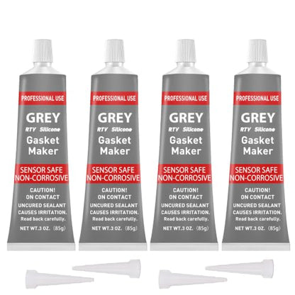 1DFAUL RTV Silicone Gasket Maker, High Temp Silicone Resist Oil, Gray, 340g - color: Gray, size: 340g