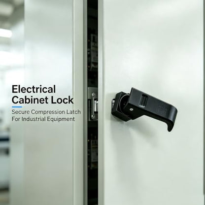 L-Shaped Handle Pull-Type Latch – for Distribution cabinets, Sheet Metal cabinets, enclosures and Industrial cabinets
