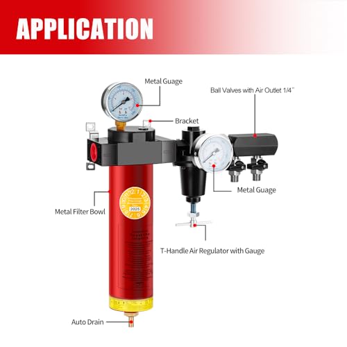 NANPU Z-R Air Filter Regultor– Sintered Filter, 3/4" NPT Inlet - size: 3/4" NPT Auto