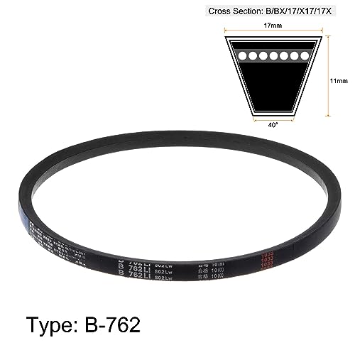 HARFINGTON B-762Li V-Belts Drive Belt 762mm Inner Girth B Section Rubber for Power Transmission - size: 762mm