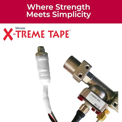 X-Treme Tape Self Fusing Silicone Tape - 1 Inch x 10 Ft Roll - White - color: White, size: 1" wide x 10 ft long