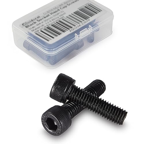 M6-1.0 x 50mm Socket Head Cap Screws, 12.9 Grade Alloy Steel, Black Oxide Finish, Machine Thread, Allen Socket Drive, Quantity 25 - size: M6 x 50mm(25 PCS)