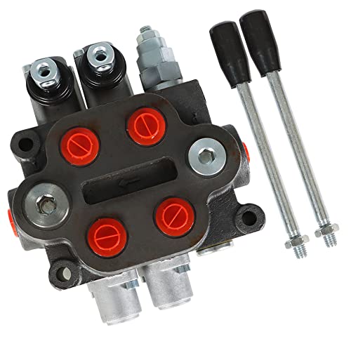 kimllier Hydraulic Directional Control Valve 2 Spool 25GPM 3000PSI