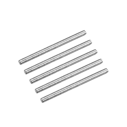 MECCANIXITY Fully Threaded Rod M4 x 50mm 0.7mm Thread Pitch 304 Stainless Steel Right Hand Threaded Rods Bar Studs 5 Pack - size: M4 x 50mm