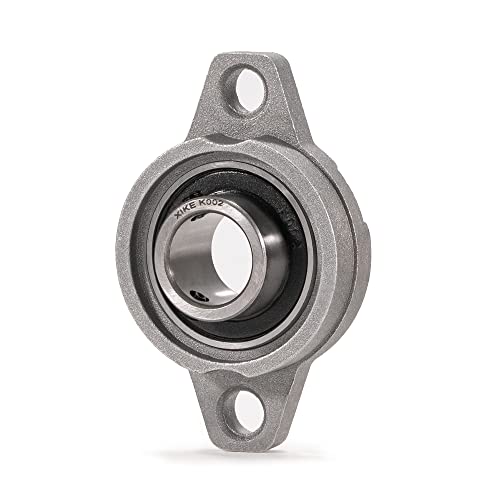XIKE 4 Pcs KFL002 Mounted Pillow Block Bearings Bore 15mm/0.59inch. - size: KFL002 Bore 15 mm