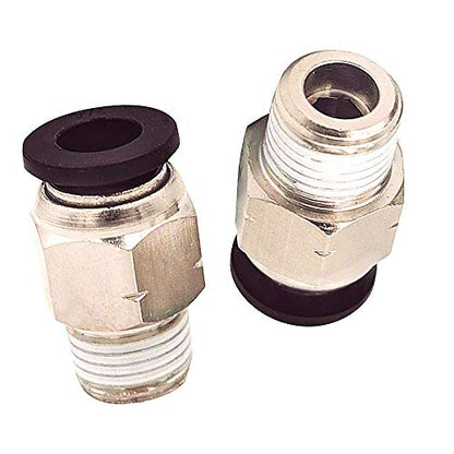 Beduan Pneumatic Push to Connect Fittings Male Straight PC 5/32 Inch Tube OD x 1/8 Inch Thread Push Lock Fittings (Pack of 10) - size: 5/32"OD-1/8"NPT-10 PCS, style: 10 Pcs