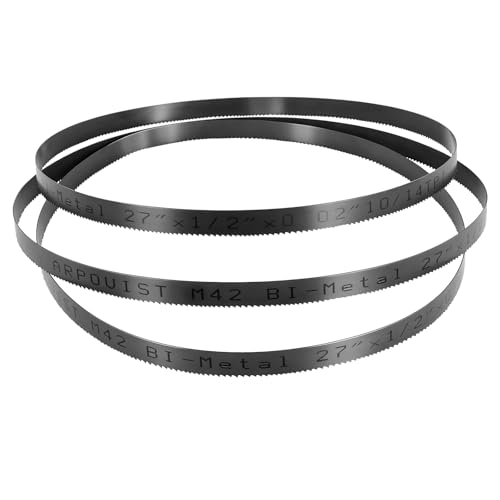 27 Inch Bandsaw Blades 10/14 TPI for DeWalt DCS377 DCS375 Sub-Compact Portable Band Saw, for Milwaukee Portable Band Saw Blade, 27'' x 1/2''x 0.02'' 10/14TPI,3 Pack - size: 27'' x 1/2'' x 0.02'',10/14TPI, 3 Pack