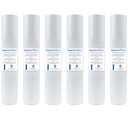5 Micron Sediment Filter 20x4.5 Whole House Polypropylene NSF 6 Pack - size: 6 Count