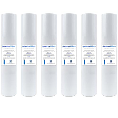 5 Micron Sediment Filter 20x4.5 Whole House Polypropylene NSF 6 Pack - size: 6 Count