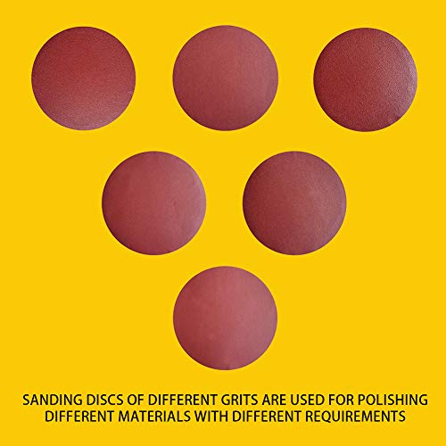 60 PCS 6 Inch NO-Hole PSA Aluminum Oxide Sanding Disc, Self Stick(10 Each of 60 100 150 180 240 400 Grit) - style: 6 Inch