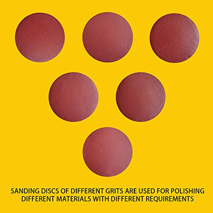60 PCS 6 Inch NO-Hole PSA Aluminum Oxide Sanding Disc, Self Stick(10 Each of 60 100 150 180 240 400 Grit) - style: 6 Inch