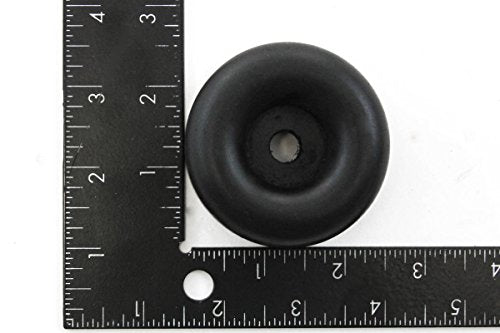 Red Hound Auto 3 Rubber Bumpers for Trailer Compatible with Ramp Door Truck 2.5 Inches Round Replacement Cargo Stop