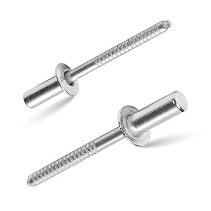 60Pcs Closed End Pop Rivets Kit, 3/16" x3/8,1/2",5/8" 3 Sizes (20 Each) - Stainless Steel Dome Head, Sealed Blind Rivets (4.8x10,12,16mm) - color: Stainless Steel, size: 3/16"x3/8,1/2",5/8"
