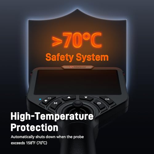 3.9mm 360° Articulating Borescope 4-Way Endoscope Camera with Light - size: 3.9mm