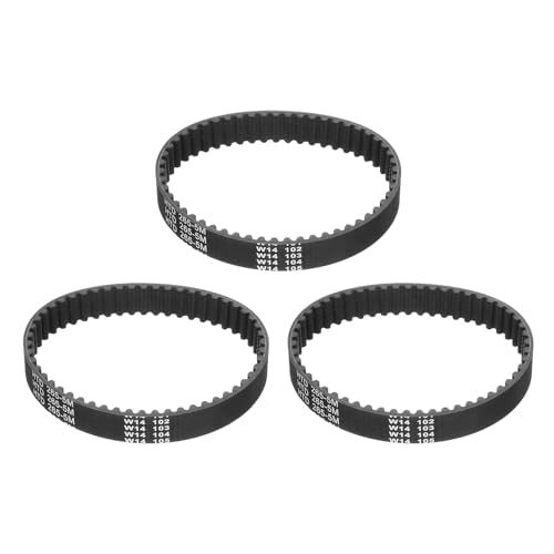 uxcell 3pcs HTD-5M Rubber Timing Belt 53 Teeth, 265mm Pitch Length x 15mm Width x 3.6mm Height, Closed Loop Pulley Timing Belt - size: 265mm