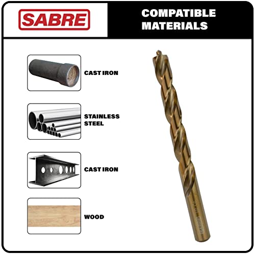 29-Piece Cobalt Drill Bit Set Heavy-Duty Drill Bits for Steel, Hard Metal, Cast Iron (29pcs) - size: Various Sizes (29-Piece Set)