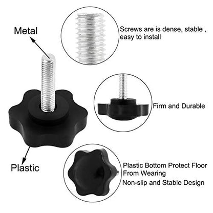 SDY 10 Pcs Clamping Screw Knob,Plastic Hex Clamping Hand Knob Gripandles Screw Knobs Quick Removal Handgrips Star Knob Male Thread（M6-1.0x30mm） - size: M6-1.0x30mm