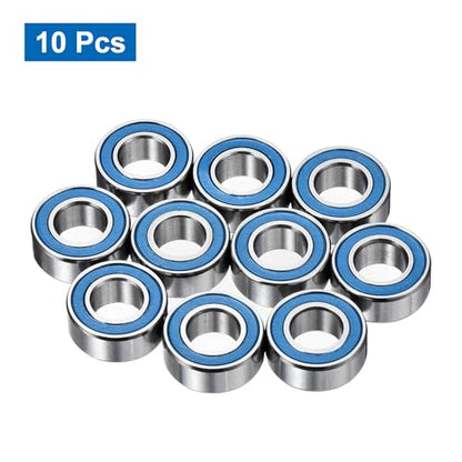 uxcell 10 Pcs MR105-2RS Micro Bearings, 5x10x4mm Chrome Steel, ABEC7 - size: MR105-2RS