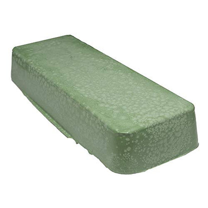 Benchmark Abrasives Buffing Compound for Metal Polishing Removing Scratches from Hard Metals, Stainless Steel, Chrome, Iron, 1 Pound Bar (Emerald Green) - style: Emerald Green