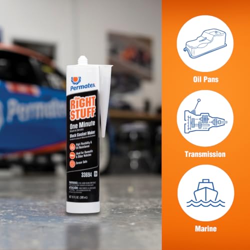 Permatex 33694-6PK The Right Stuff Gasket Maker, 10.1 oz. (Pack of 6) - size: 10 Fl. Oz. (Pack of 6), style: The Right Stuff 1 Min