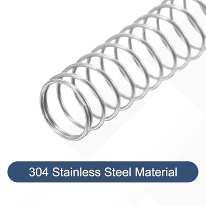uxcell 50Pcs 304 Stainless Steel Compression Springs,0.2mmWD, 3mm ODx20mm L - size: 3mmx20mm