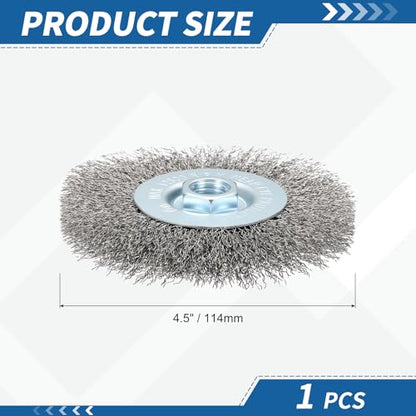 4.5" Wire Brush for Angle Grinder with 5/8"-11 Arbor