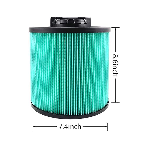 2 Pack DXVC6914 HEPA Cartridge Filter for Dewalt 6-16 Gallon Wet/Dry Vacuum - size: 2 PACK DXVC6914