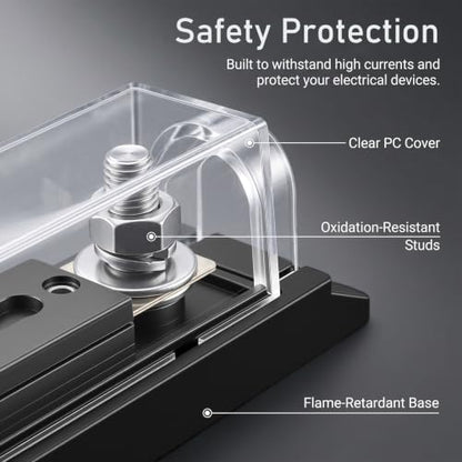150‑Amp Inline ANL Fuse Holder with 0/2/4 Gauge AWG - size: 150A