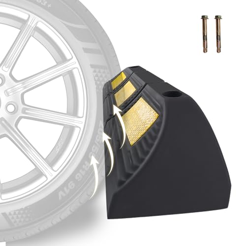 Rubber Parking Stopper for Garage 1 Pack - size: 3.3“H 1pcs