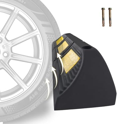Rubber Parking Stopper for Garage 1 Pack - size: 3.3“H 1pcs