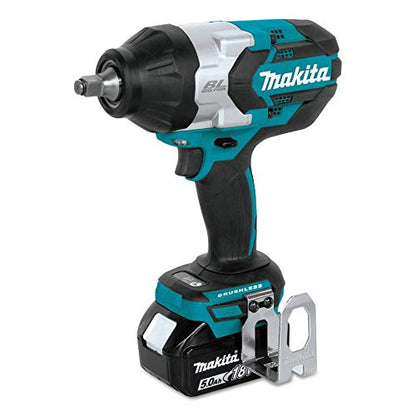 Makita XWT08T 18V LXT® Lithium-Ion Brushless Cordless High-Torque 1/2" Sq. Drive Impact Wrench Kit w/Friction Ring Anvil (5.0Ah) - style: Impact Wrench Kit