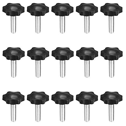 M8 x 30mm Thread Clamping Knob, Thumb Screw, Star Hand Knob Tightening Screw Knob for Machinery, 15Pcs - size: M8 x 30mm