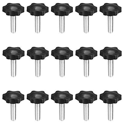 M8 x 30mm Thread Clamping Knob, Thumb Screw, Star Hand Knob Tightening Screw Knob for Machinery, 15Pcs - size: M8 x 30mm