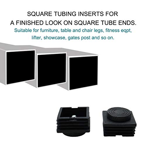 uxcell M8 Leveling Feet 50 x 50mm Square Insert Adjustable Furniture Glide 8 Sets