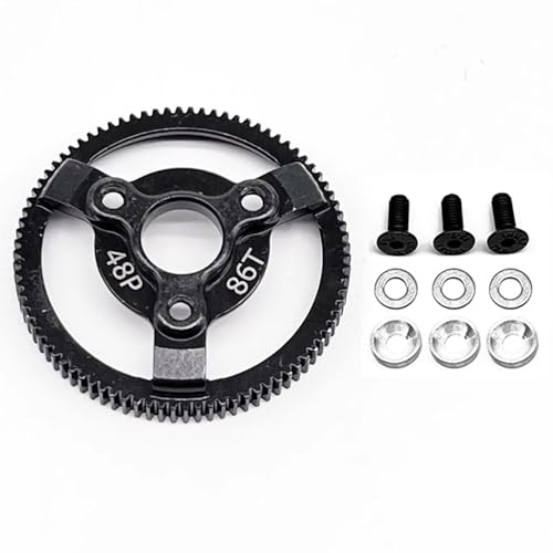 86T 48P Hardened Steel Spur Gear for Traxxas Slash Stampede Rustler 2WD - size: 48P-Spur Gear-86T