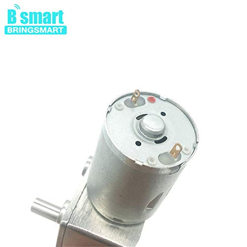 BRINGSMART JGY-370 12V 210rpm DC Worm Gear Motor Self-Lock Electric Motor - size: 12V 210rpm