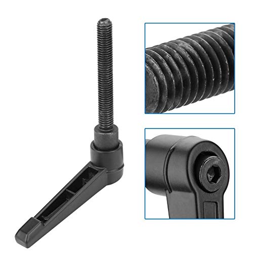 Wal front 4PCS Metal Machine Knobs Adjustable Fixing Handle M8 Male Thread Adjustable Knob Handle Clamping Lever (20MM)