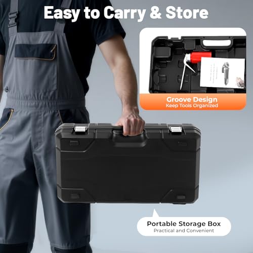 YIYIBYUS Electric Pipe Threading Tool, 2300W Pipe Threader Machine with 6 Dies 1/2"-2", Pipe Cutter Kit with Storage Box for Cutting Threads of Galvanized | Iron | PP | Aluminum | Steel Plastic Pipes