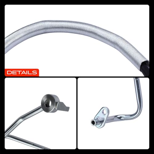 A-Premium Power Steering Pressure Hose Line Assembly, Pump to Gear/Rack