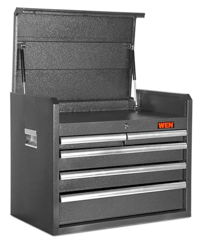 WEN 26-Inch Premium Tool Chest with Heavy Duty 21-Gauge Powder-Coated Steel Construction (GG261T) - size: 26-Inch Top