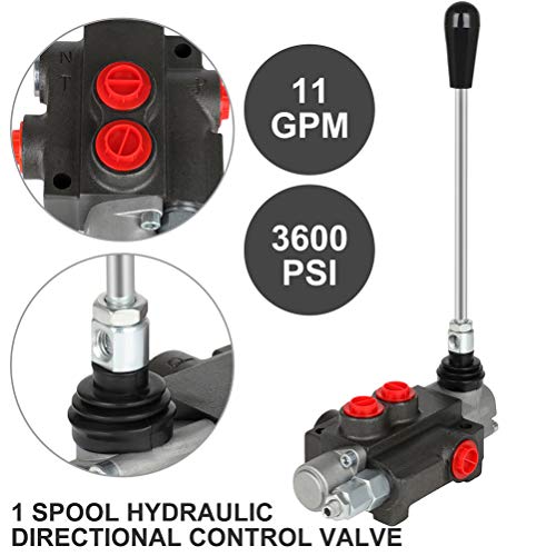 Hydraulic Flow Control Valve 1 Spool 11 GPM Adjustable Relief Valve - size: 1 Spool 11 GPM