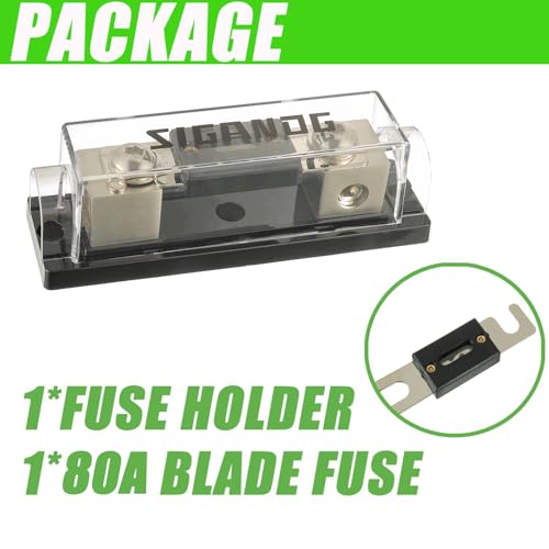 0/2/4 Gauge AWG Inline ANL Fuse Holder with 80 Amp Fuse - style: 80A