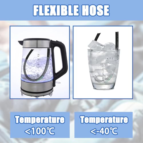 Jooptoolwook Hydraulic Hose Swivel Assembly 1/2" Hydraulic Hose with Female JIC X Female JIC 18" Long 3988 psi, Black - size: 26711-08-08-18in