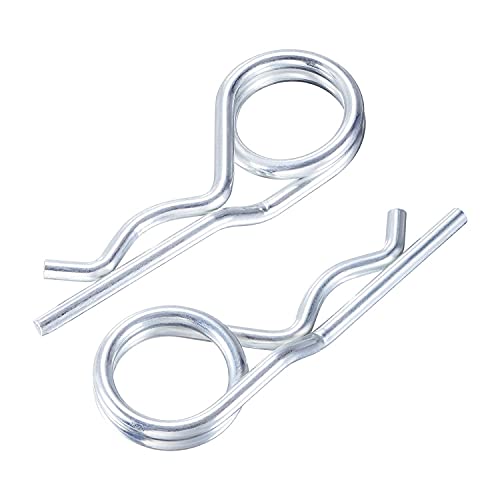 Steel Double Loop Hitch Pin Clip Various Size Fasteners, Multi-Use Cotter Hairpin Assortment Kit, Fit for Various Hitch Pins (M5X115 10PCS) - color: M5X115 10PCS