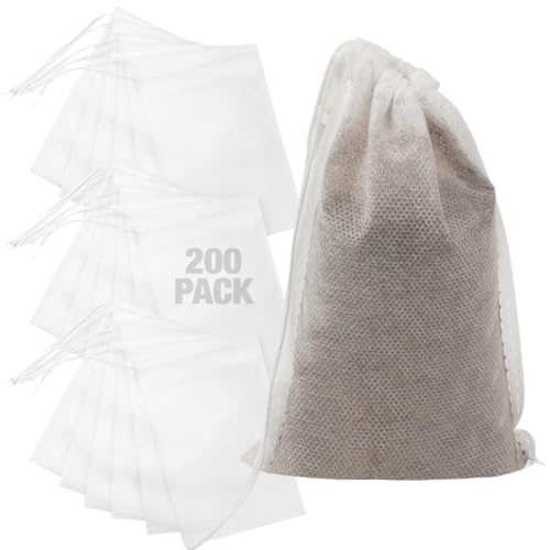 IMPRESA Non-Woven French Press Filter Bags, 8"x 10" Inch Disposable Coffee Brewing Bags, Tea Strainers & Cold Brew Filters, 200 Pack - size: 200 Pack (8"x 10")