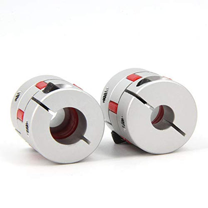 2PCS 8mm to 12mm Aluminium Plum Flexible Shaft Coupling Diameter25mm Length30mm 8x12mm Motor Connector Flexible Coupler for 3D Printer CNC Machine and Servo Stepped Motor（8x12mm） - size: 8x12mm, style: D25 L30