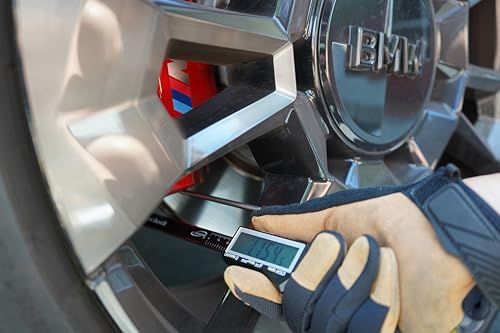iGaging Brake Rotor Gauge Wheels On Large Digital Electronic Display Caliper